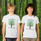 T-shirt En Tri-matière Family Tree Cute Personnalisé Reunion Party Enfant