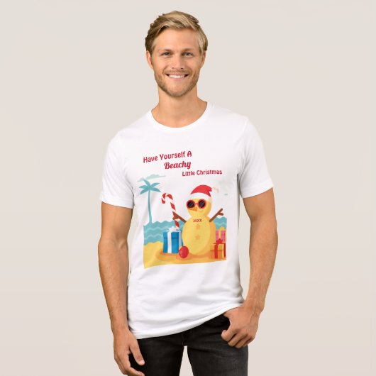 T-shirt En Tri-matière Fantaisie Noël Noël Noël Noël Snowman (Recto plein)