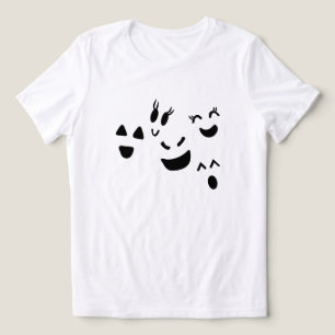 T-shirt En Tri-matière Fantaisiste Visage de Fantôme Mignon Halloween