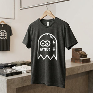 T-shirt En Tri-matière Fantôme de dessin animé mignon personnalisé avec n