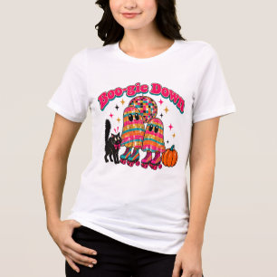 T-shirt En Tri-matière Fantômes boule disco mignons Rétro Boogie Down Hal