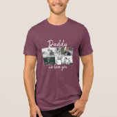 T-shirt En Tri-matière Father with Kids and Family Dad Photo Collage (Recto)