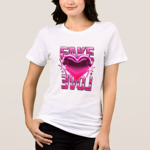 T-shirt En Tri-matière Faux Amour