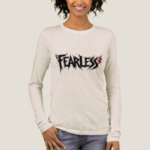 Fearless Graphic T-Shirt Edgy Lightning BoltDesign