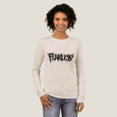 T-shirt En Tri-matière Fearless Graphic T-Shirt Edgy Lightning BoltDesign (Recto complet)
