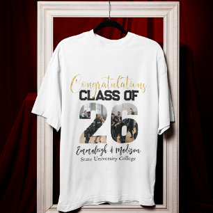 T-shirt En Tri-matière Félicitations Promotion 2026 Photo Meilleurs Amis