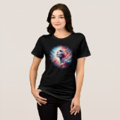T-shirt En Tri-matière Femme aux cheveux cosmiques Aura (Recto plein)