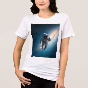 T-shirt En Tri-matière Femme Bella+Canvas Tri-blend Astronaut Galaxie