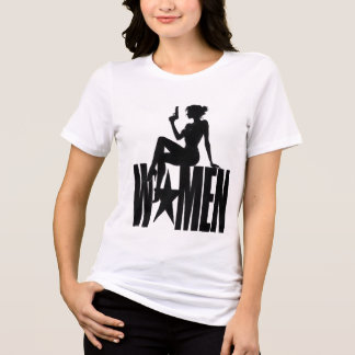 T-shirt En Tri-matière Femme espionne farouche silhouette action typograp