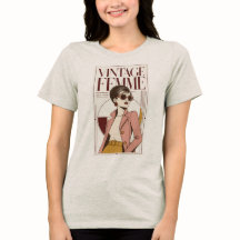 Femme Vintage Mode Féminine des Années 1960 Graphi
