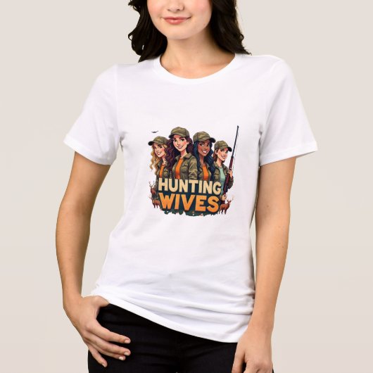 T-shirt En Tri-matière Femmes de chasse : Diverses équipes de chasseurs à (Recto)