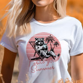 T-shirt En Tri-matière Feral Girl Summer Raccoon