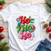 T-shirt En Tri-matière Festive Ho Ho Ho Disco Noël