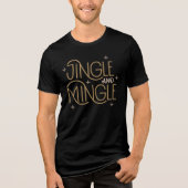 T-shirt En Tri-matière Festive Jingle et Mingle Holiday Design (Recto)