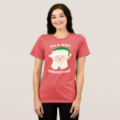 T-shirt En Tri-matière Festive Sheep Says Baa-rry Christmas! (Recto plein)