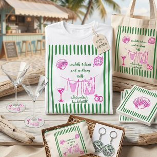 T-shirt En Tri-matière Fête de Fiançailles Rétro Côtière Plage Disco