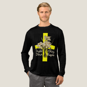 T-shirt En Tri-matière Fête de la Saint-David Jonquilles Et Croix