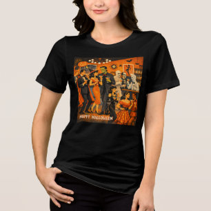 T-shirt En Tri-matière Fête de martini Halloween Moderne du Milieu du Siè