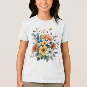 T-shirt En Tri-matière Fête des Mères Fleurs du Boho Clipart-619830