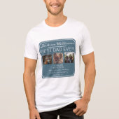 T-shirt En Tri-matière Fête des pères Meilleur papa Jamais Trois Photo (Recto)