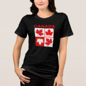 T-shirt En Tri-matière Feuilles canadiens (Recto)