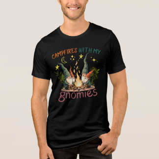 T-shirt En Tri-matière Feux de campagne avec mes Gnomes drôle mignon vint