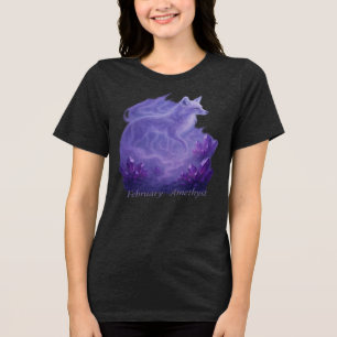 T-shirt En Tri-matière Février Amethyst - Mystical Fox & Crystal