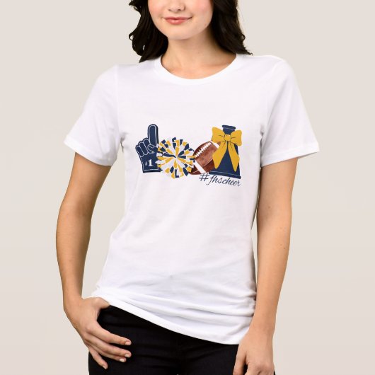 T-shirt En Tri-matière #FHSCheer Tee - Femmes (Recto)