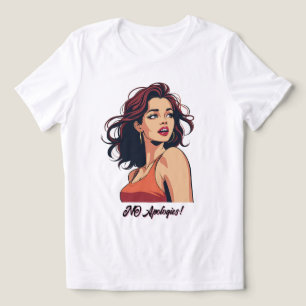 T-shirt En Tri-matière Fierce et sans peur - Retro Chic