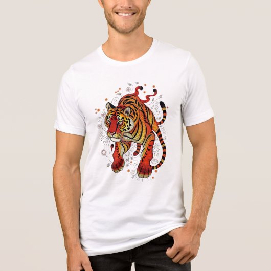 T-shirt En Tri-matière Fierce Spirit Tiger (Recto)