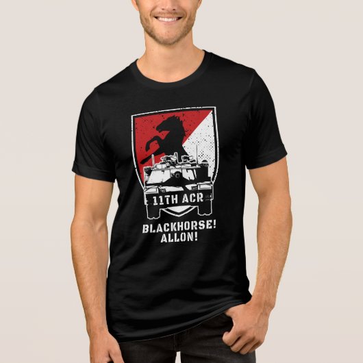 T-shirt En Tri-matière Fierté du 11e régiment de cavalerie blindée (Recto)