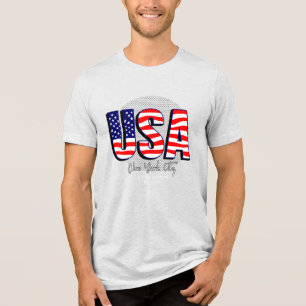 T-shirt En Tri-matière Fierté patriotique : USA Core Denim
