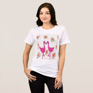 T-shirt En Tri-matière Fiesta Flamant rose Floral