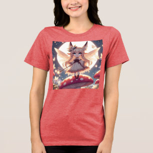 T-shirt En Tri-matière Fille Anime Pixie Hippie Lune Fée