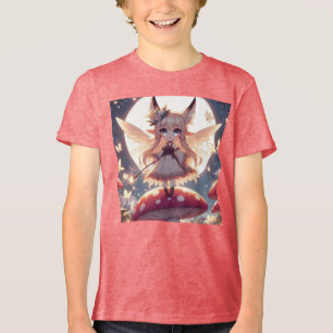 T-shirt En Tri-matière Fille Anime Pixie Hippie Lune Fée