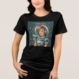 T-shirt En Tri-matière Fille Astro Rétro Futuriste Temps Martini