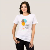 T-shirt En Tri-matière Fille avec parapluie dans le dessin éolien (Recto plein)