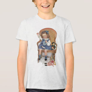 T-shirt En Tri-matière Fille coudre des Dollies