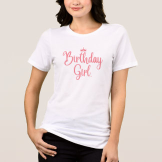 T-shirt En Tri-matière Fille d'anniversaire