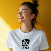 Fille de vélo rétro Ironie noir