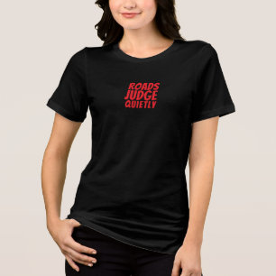 T-shirt En Tri-matière Fille de vélo rétro Ironie rouge