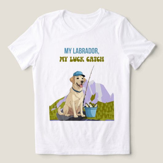 T-shirt En Tri-matière Fishing Buddy – Labrador Retriever Edition (Design Recto)