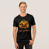 T-shirt En Tri-matière Flaming Jack-O’-Lantern Trick ou Treat? -Halloween (Recto plein)