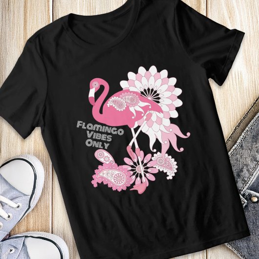 T-shirt En Tri-matière Flamingo Vibes Only - Paisley Pink Flamingo