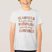 T-shirt En Tri-matière Flannings Bonfires Citrouille (Recto)