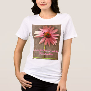 T-shirt En Tri-matière Fleur de cône rose - Je suis My Beloved's et My Be