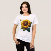 T-shirt En Tri-matière Fleur de tournesol été (Recto plein)