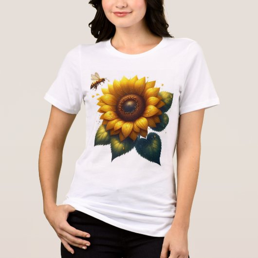 T-shirt En Tri-matière Fleur de tournesol été (Recto)