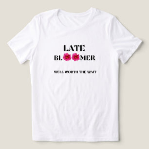 T-SHIRT EN TRI-MATIÈRE FLEUR FEMME JARDINAGE BLANC ROSE TARDIVE