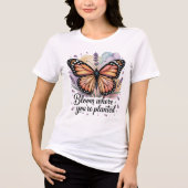 T-shirt En Tri-matière Fleur où vous êtes planté Monarch Butterfly Shirt (Recto)